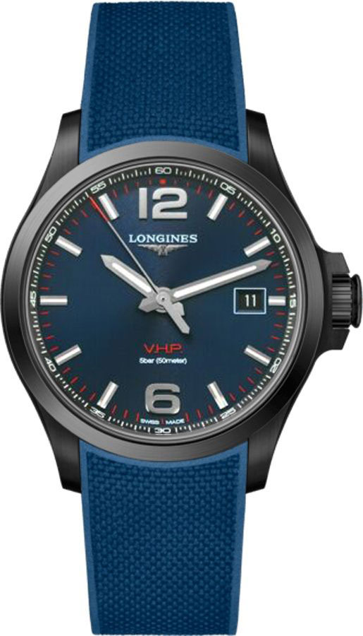 Longines Conquest V.H.P. Watches Mens Blue Battery Operated Quartz L37262969 Watch