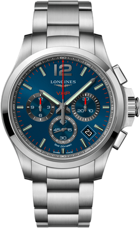 Longines Conquest V.H.P. Watches Mens Blue Battery Operated Quartz L37174966 Watch
