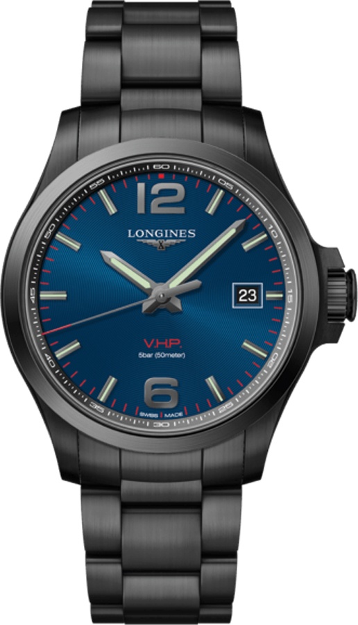 Longines Conquest V.H.P. Watches Mens Blue Battery Operated Quartz L37262966 Watch