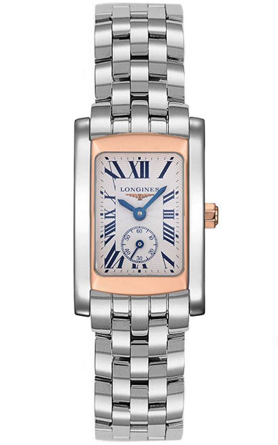 Longines DolceVita Watches Ladies Textured Silver Battery Operated Quartz L51555716 Watch