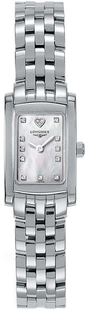 Longines DolceVita Watches Ladies Mother of Pearl White Dial Set with Diamonds Battery Operated Quartz L51584946 Watch