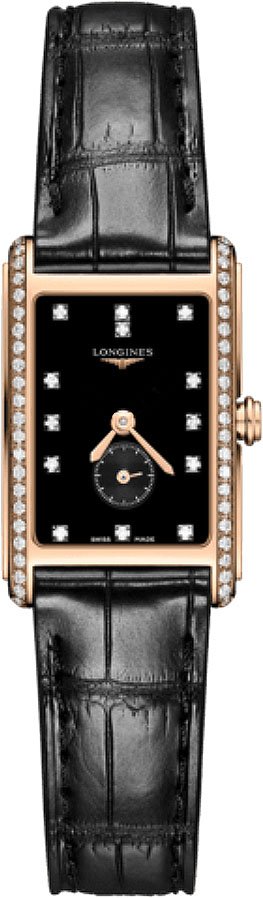 Longines DolceVita Watches Ladies Black Battery Operated Quartz L52559570 Watch