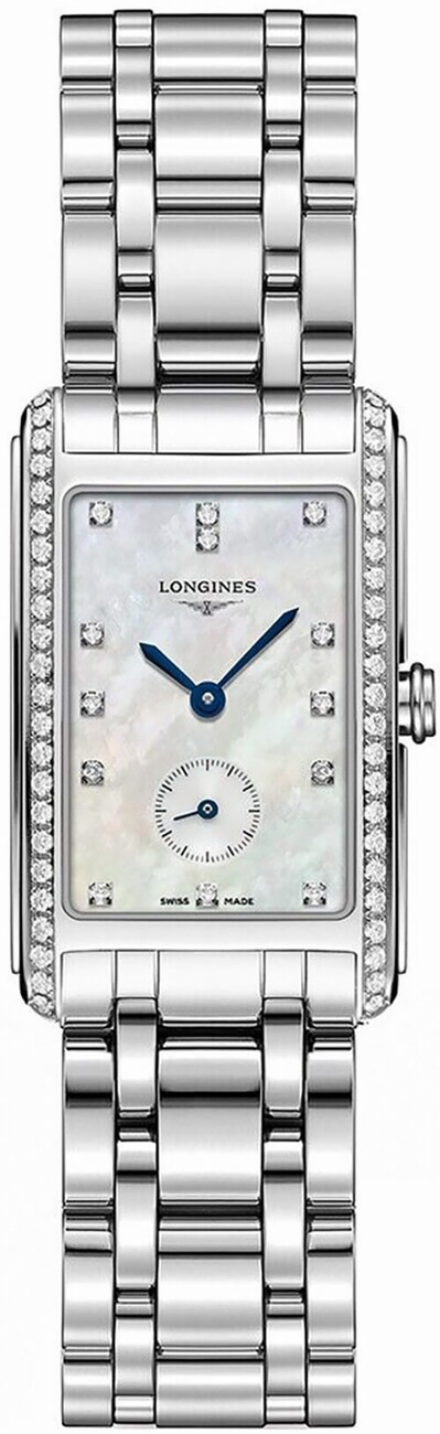 Longines DolceVita Watches Ladies White Mother of Pearl Battery Operated Quartz L55120876 Watch