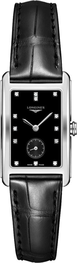Longines DolceVita Watches Ladies Lacquered Black Battery Operated Quartz L55124570 Watch