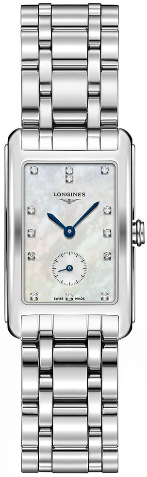 Longines DolceVita Watches Ladies Mother of Pearl White Dial Set with Diamonds Battery Operated Quartz L55124876 Watch