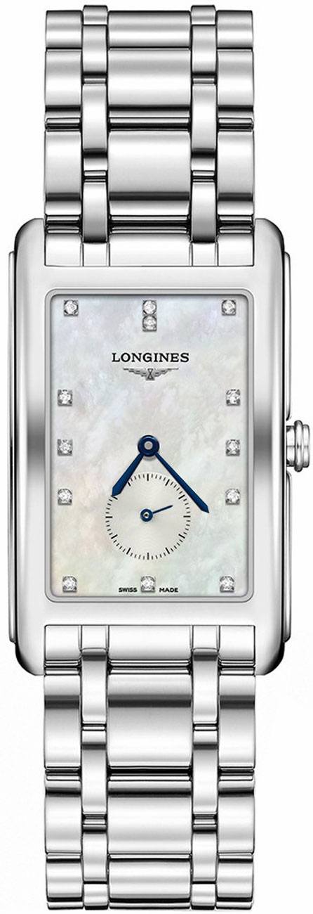 Longines DolceVita Watches Ladies Mother of Pearl White Dial Set with Diamonds Battery Operated Quartz L57554876 Watch