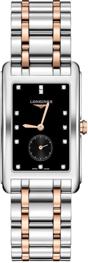 Longines DolceVita Watches Ladies Lacquered Black Battery Operated Quartz L57555577 Watch