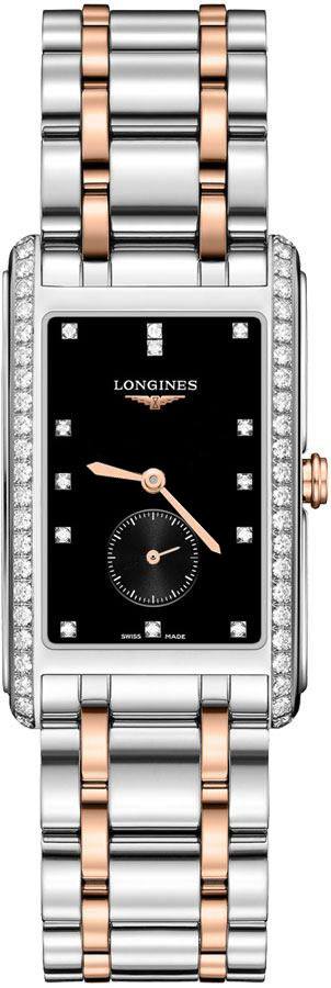Longines DolceVita Watches Mens Lacquered Black Battery Operated Quartz L57555597 Watch