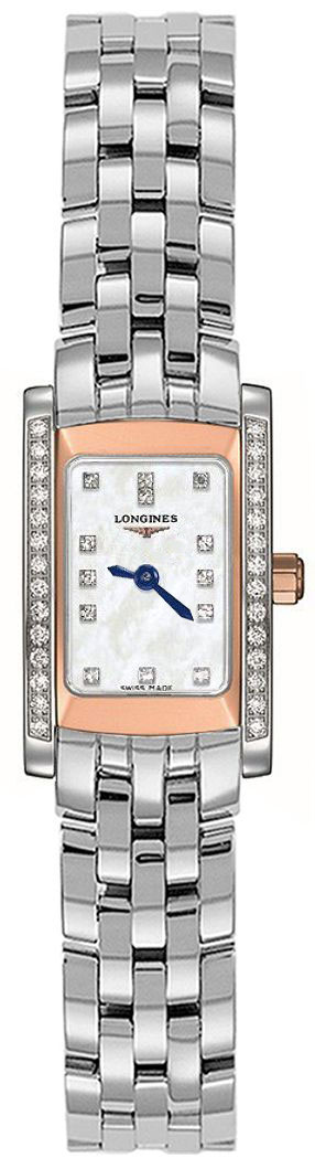 Longines DolceVita Watches Ladies White Mother of Pearl Battery Operated Quartz L51585896 Watch