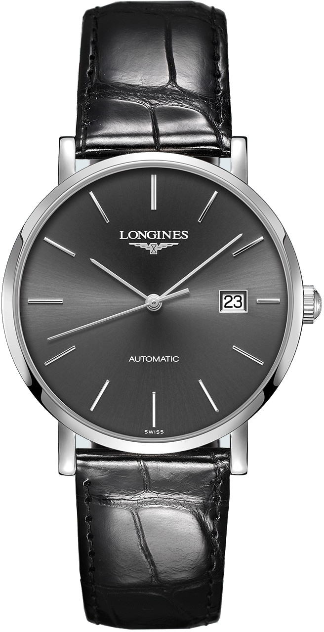 Longines Elegant Collection Watches Slate Grey Self winding Automatic L49104722 Watch