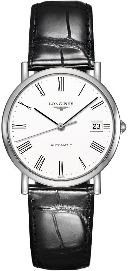 Longines Elegant Collection Watches Ladies Matte White Self winding Automatic L48094112 Watch
