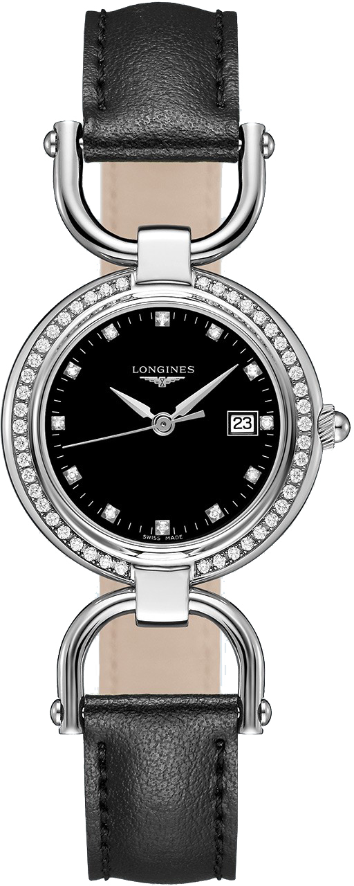 Longines Equestrian Collection Watches Ladies Black Battery Operated Quartz L61310570 Watch