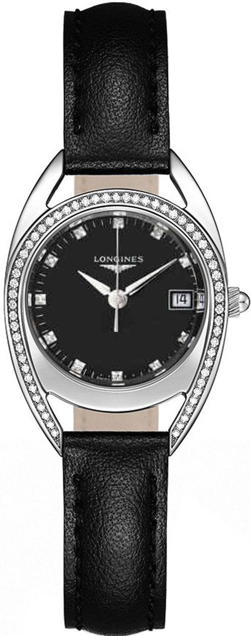 Longines Equestrian Collection Watches Ladies Black Battery Operated Quartz L61360570 Watch