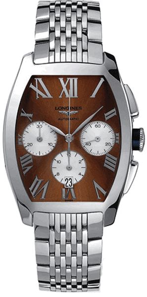 Longines Evidenza Watches Mens Brown  L26434786 Watch