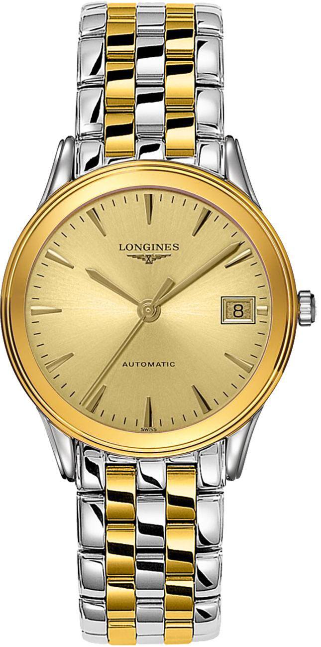 Longines Flagship Watches Mens Glit Gold Self winding Automatic L47743327 Watch