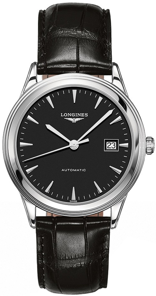 Longines Flagship Watches Mens Black Self winding Automatic L48744522 Watch