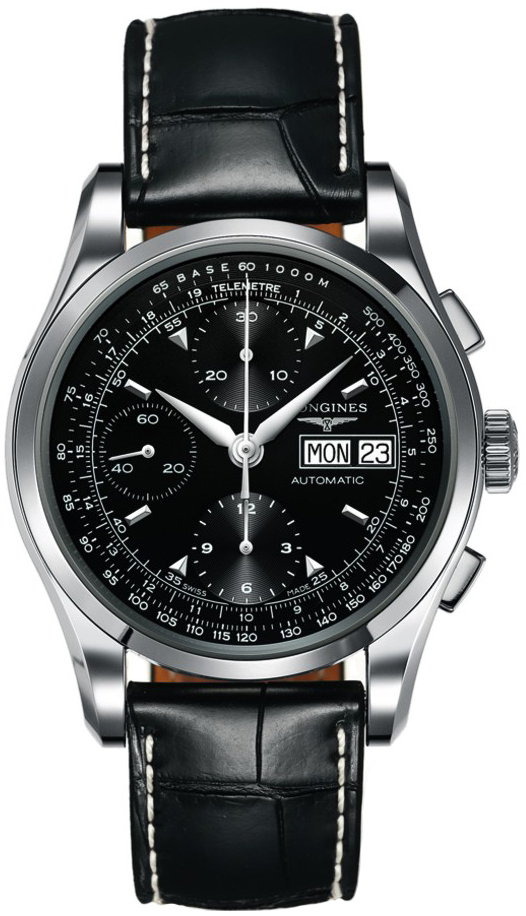 Longines Heritage Collection Watches Mens Black L27474524 Watch