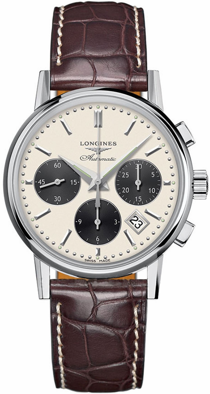 Longines Heritage Collection Watches Mens Silver Self winding Automatic L27334022 Watch