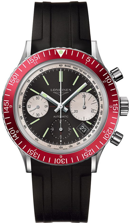 Longines Heritage Collection Watches Mens Black Self winding Automatic L28084529 Watch