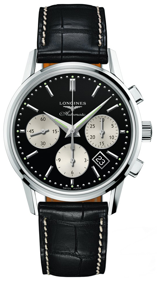 Longines Heritage Collection Watches Mens Black L27494920 Watch