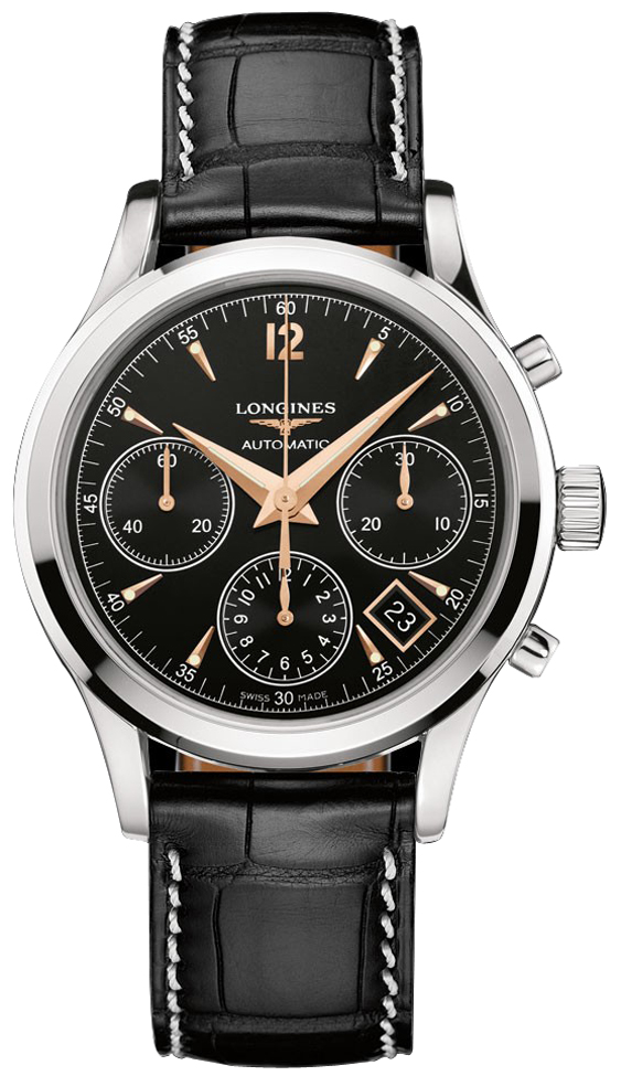 Longines Heritage Collection Watches Mens Black L27504560 Watch