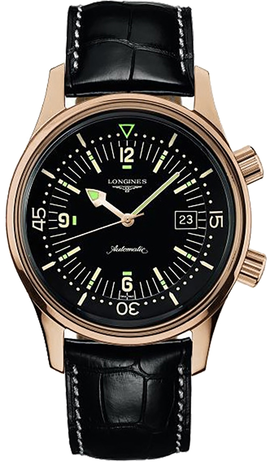 Longines Heritage Collection Watches Mens Black Self winding Automatic L36748500 Watch