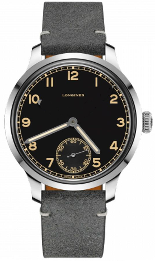 Longines Heritage Collection Watches Mens Black Manual Winding L28264532 Watch