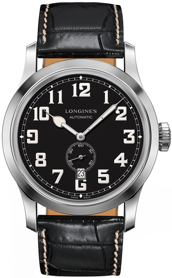 Longines Heritage Collection Watches Mens Black Self winding Automatic L28114530 Watch