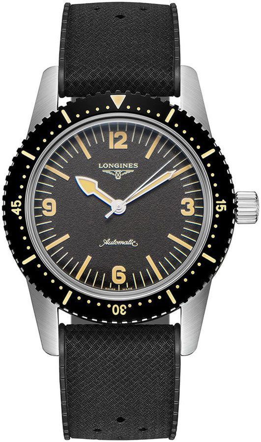 Longines Heritage Collection Watches Mens Black Self winding Automatic L28224569 Watch