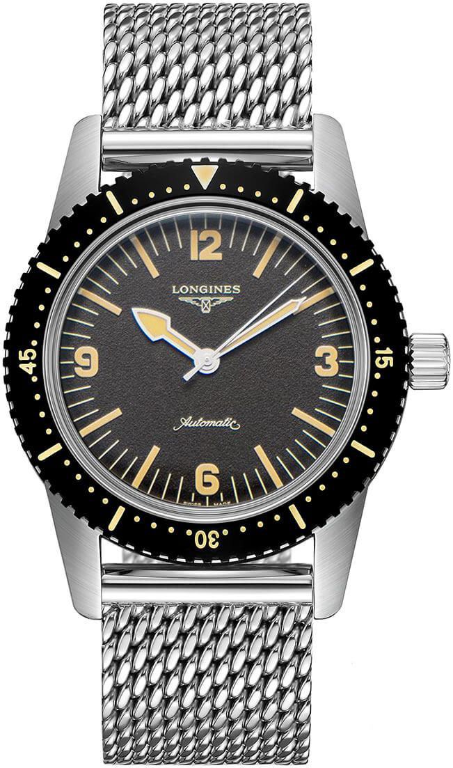 Longines Heritage Collection Watches Mens Black Self winding Automatic L28224566 Watch