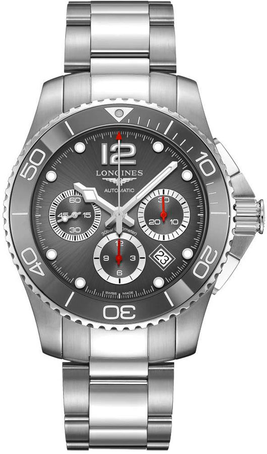 Longines HydroConquest Watches Mens Grey Self winding Automatic L38834766 Watch