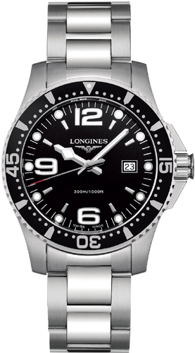 Longines HydroConquest Watches Mens Black Battery Operated Quartz L36404566 Watch