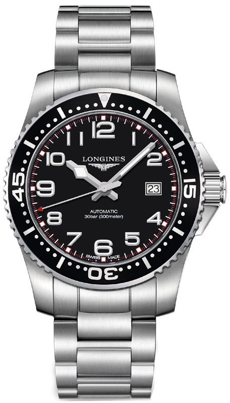 Longines HydroConquest Watches Mens Black  L36954536 Watch