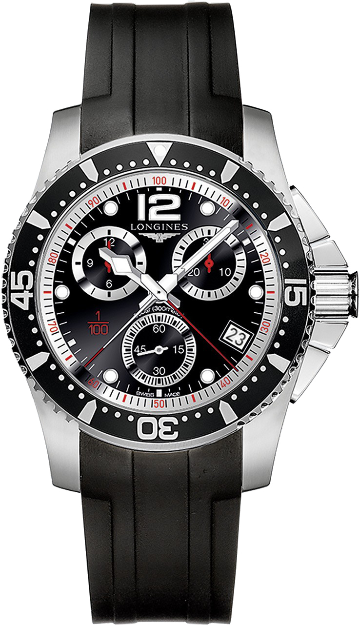 Longines HydroConquest Watches Mens Black Battery Operated Quartz L37434562 Watch