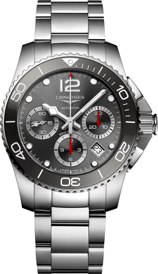 Longines HydroConquest Watches Mens Grey Self winding Automatic L37834766 Watch