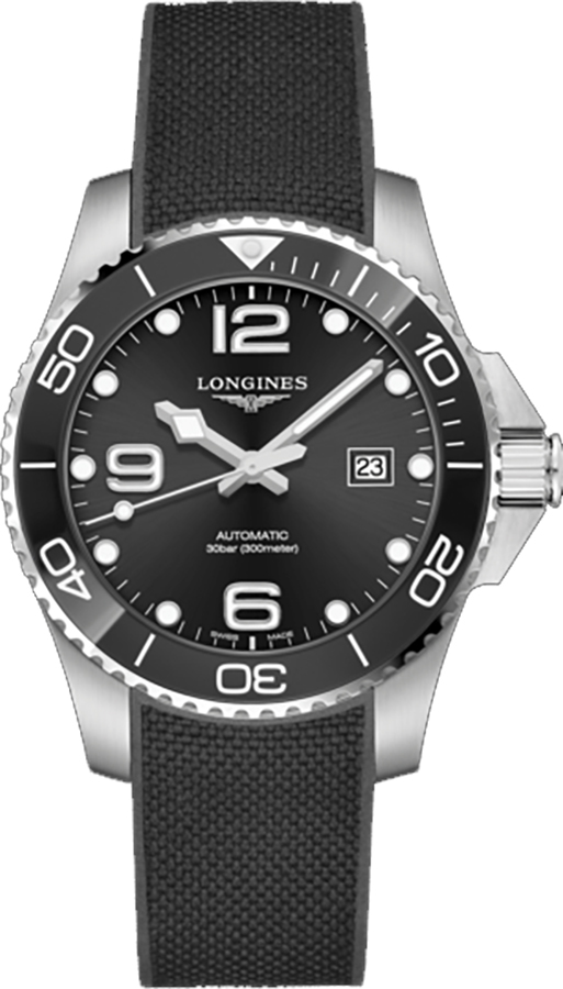 Longines HydroConquest Watches Mens Sunray Black Self winding Automatic L37824569 Watch