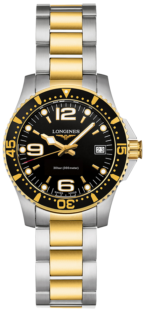 Longines HydroConquest Watches Ladies Sunray Black Battery Operated Quartz L33403567 Watch