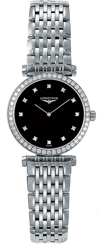 Longines La Grande Classique Watches Ladies Black Battery Operated Quartz L42410586 Watch