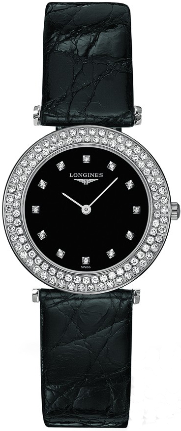 Longines La Grande Classique Watches Ladies Black Battery Operated Quartz L43080572 Watch