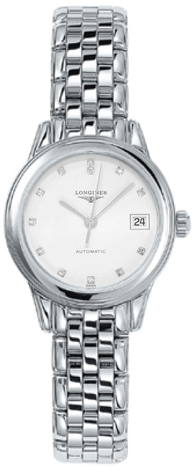 Longines Flagship Watches Ladies White Self winding Automatic L42744276 Watch