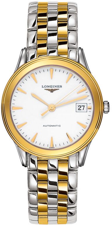 Longines Flagship Watches Mens White Self winding Automatic L47743227 Watch