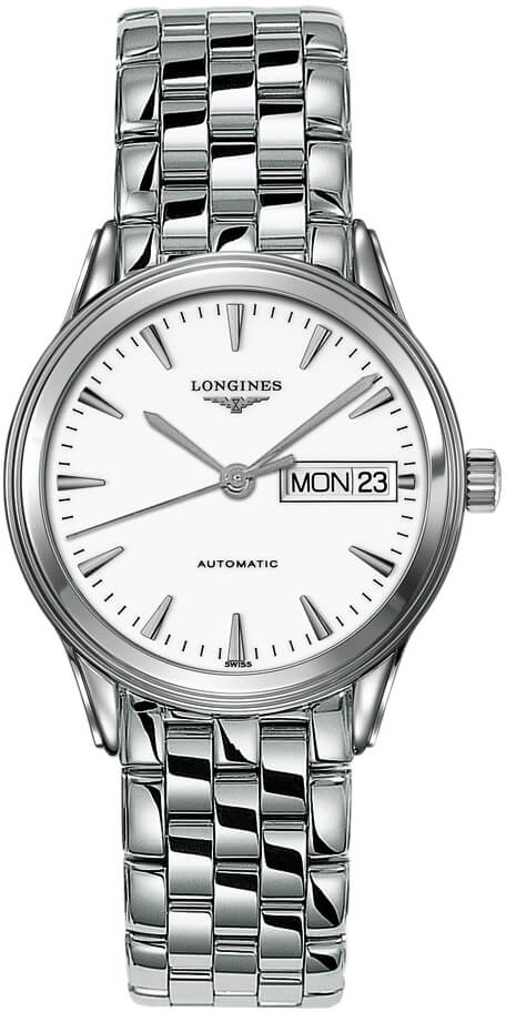 Longines Flagship Watches Mens White Self winding Automatic L47994126 Watch