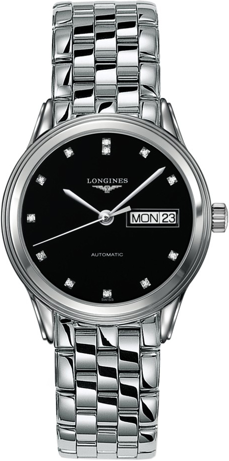 Longines Flagship Watches Mens Black Self winding Automatic L47994576 Watch