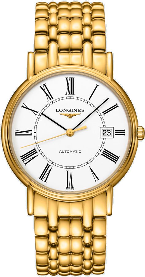 Longines Presence Watches Mens Matte White Self winding Automatic L49212118 Watch