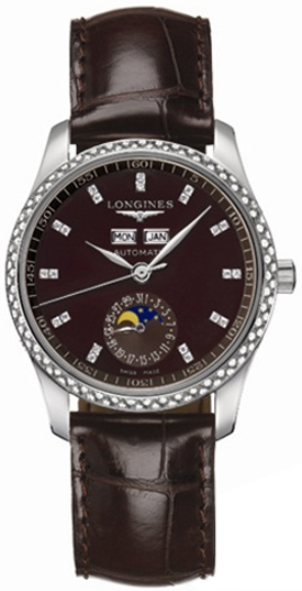 Longines Master Collection Watches Ladies Brown Self winding Automatic L25030073 Watch