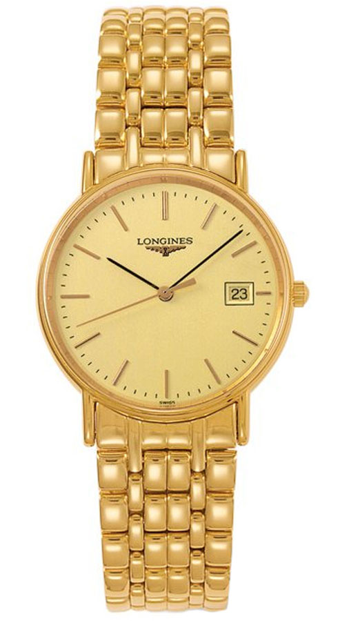 Longines Presence Watches Mens Champagne Battery Operated Quartz L47202328 Watch