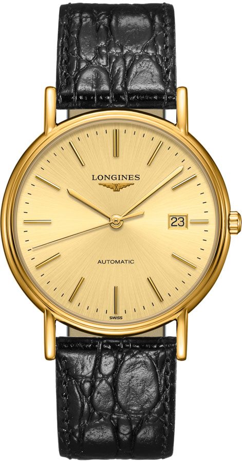 Longines Presence Watches Mens Gold Self winding Automatic L49212322 Watch