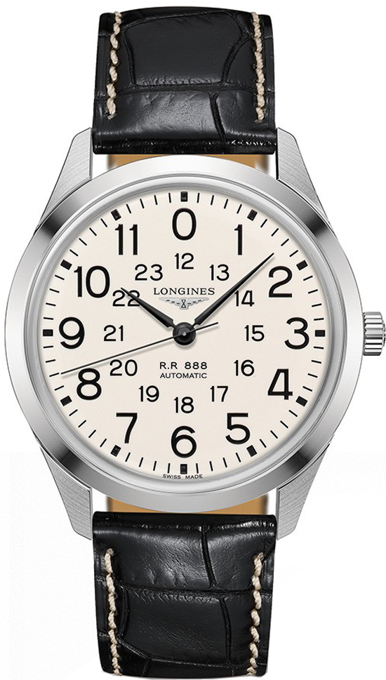 Longines Railroad Watches Mens White Self winding Automatic L28034230 Watch