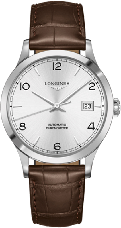 Longines Record Watches Mens Silver Self winding Automatic Chronometer L28214762 Watch