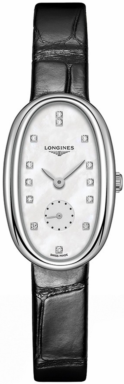 Longines Symphonette Watches Ladies Mother of Pearl White Dial Set with Diamonds Battery Operated Quartz L23064870 Watch